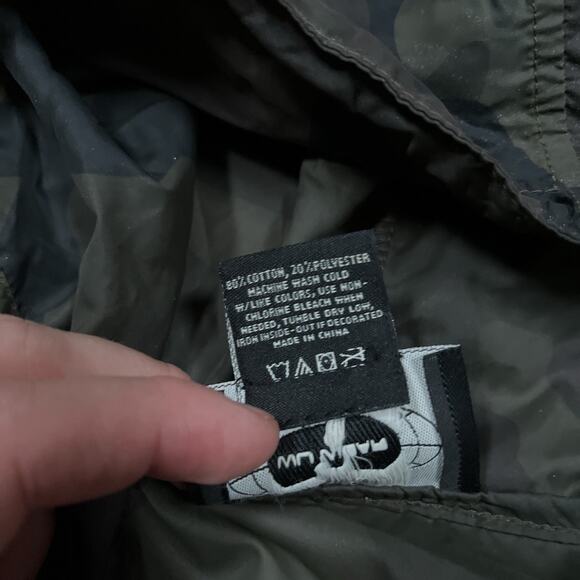 Wu-Wear Windbreaker Jacket Medium Camo Orange Logo Hooded Wu-Tang Rare GZA RZA - Picture 7 of 8